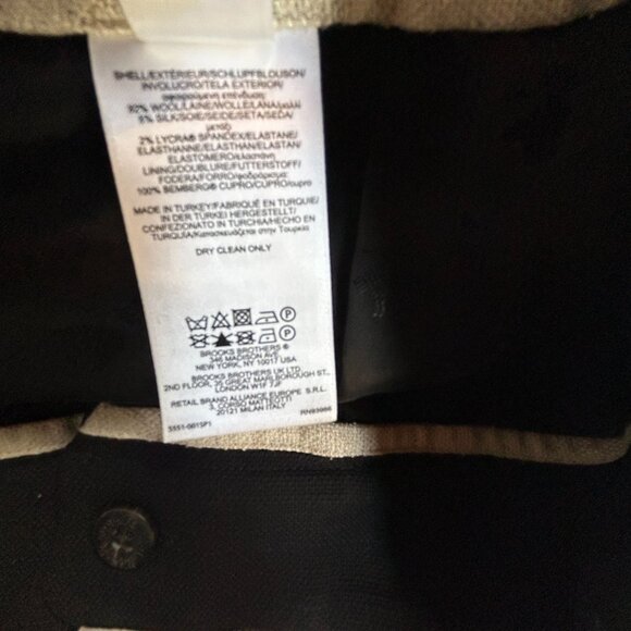 Brooks Brothers Petite Womens Black Wool Silk Blend Pencil Skirt Size 6P Stretch - Picture 4 of 8